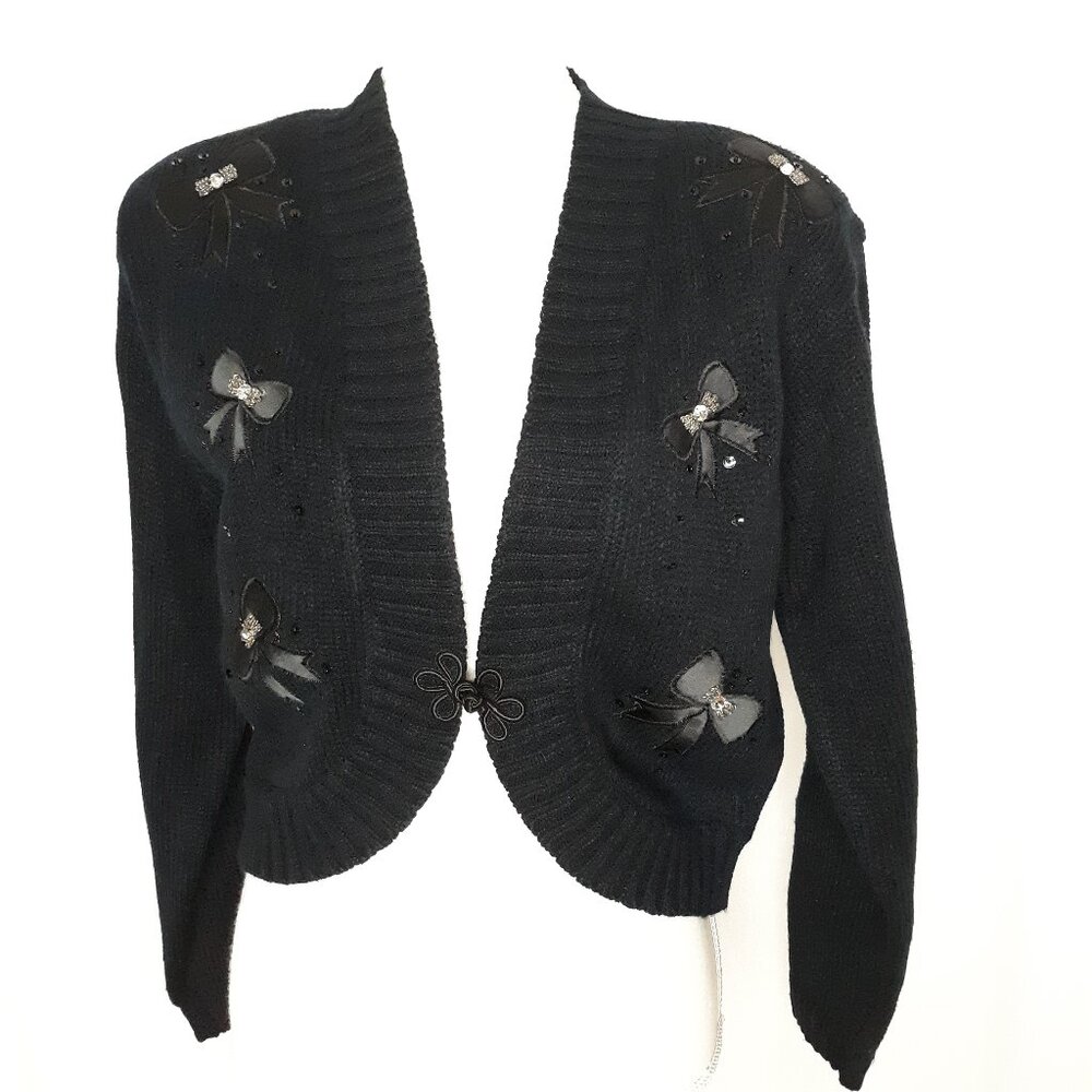 Vintage 80's Jamie Scott Bolero Style Embellished Sweater